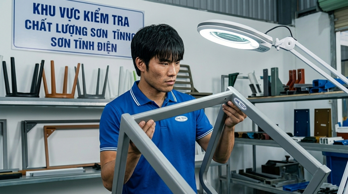 Cách kiểm tra chất lượng lớp sơn tĩnh điện Đánh giá chất lượng sơn tĩnh điện sau khi hoàn thiện tại Hải Phòng