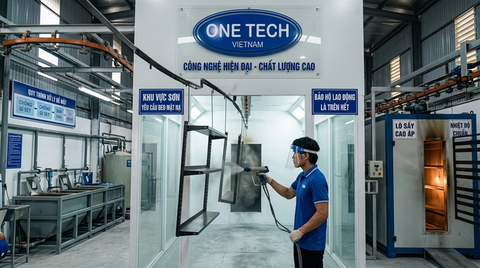 Quy trình sơn tĩnh điện Hải Phòng từ xử lý bề mặt đến phun bột và sấy khô