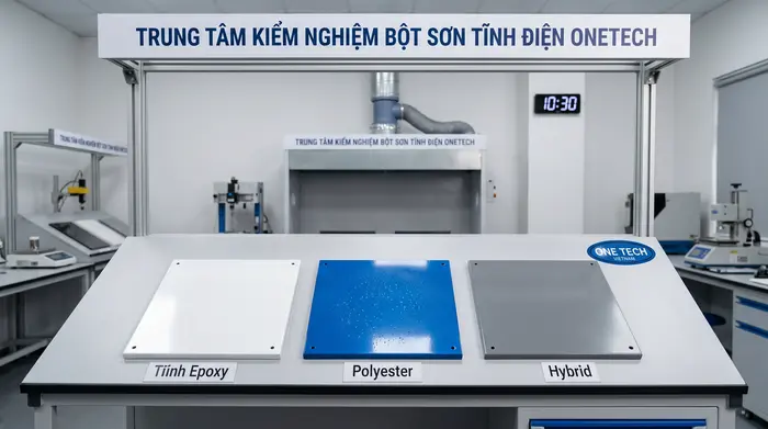 So sánh các loại bột sơn tĩnh điện So sánh Epoxy Polyester Hybrid trong bột sơn tĩnh điện