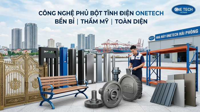 Ứng dụng sơn tĩnh điện cho sản phẩm kim loại tại Hải Phòng