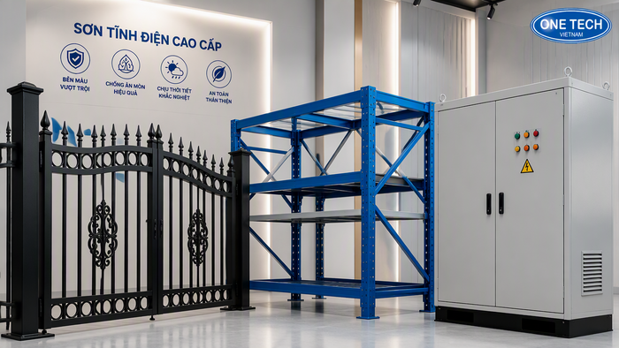 Bảng giá sơn tĩnh điện Hải Phòng theo cửa sắt khung thép vỏ tủ điện