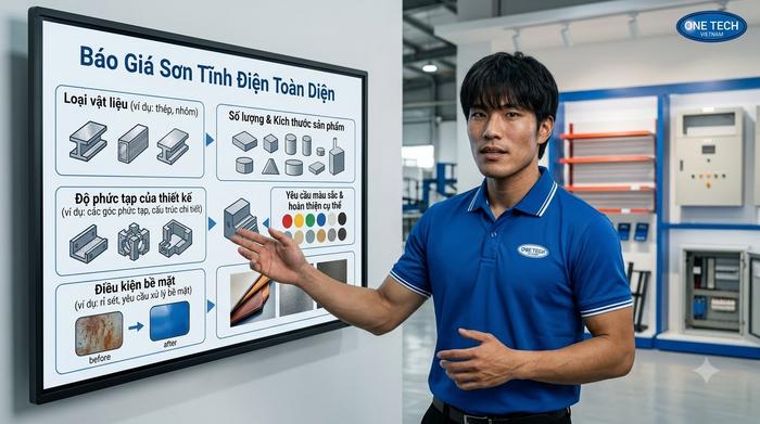 Báo giá sơn tĩnh điện trọn gói Hải Phòng theo vật liệu và số lượng sản phẩm