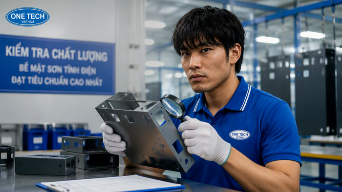 Kiểm tra chất lượng lớp sơn phủ kim loại sau khi hoàn thiện