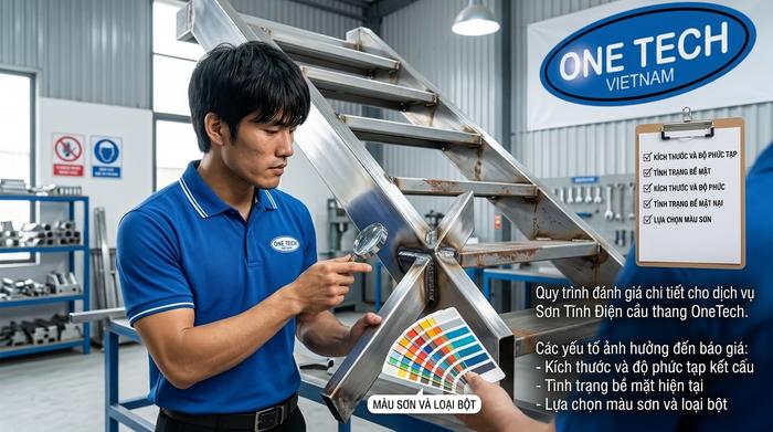 Chi phí sơn tĩnh điện cầu thang Hải Phòng Báo giá sơn tĩnh điện cầu thang Hải Phòng phụ thuộc kích thước tình trạng bề mặt và màu sơn