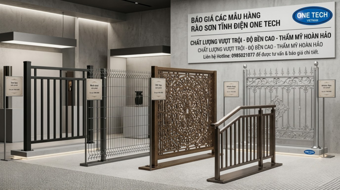 Giá sơn tĩnh điện cho hàng rào phụ thuộc nhiều yếu tố Báo giá sơn tĩnh điện hàng rào Hải Phòng theo khối lượng và yêu cầu