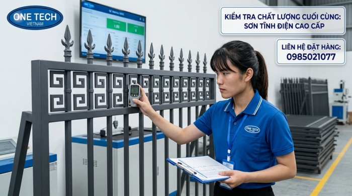 Cách nhận biết xưởng sơn tĩnh điện hàng rào uy tín Kiểm tra chất lượng sơn tĩnh điện hàng rào trước khi bàn giao