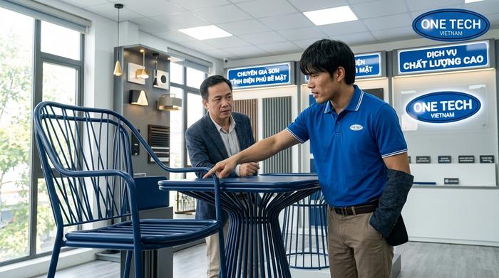 OneTech sơn tĩnh điện bàn ghế Hải Phòng OneTech tư vấn sơn tĩnh điện bàn ghế tại Hải Phòng